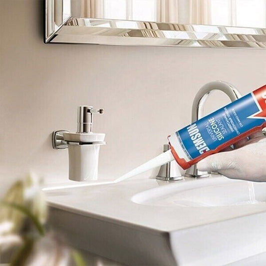 Silicone Sealant Transparent Mould Resistant Bathroom Kitchen Waterproof 280ml 2001220