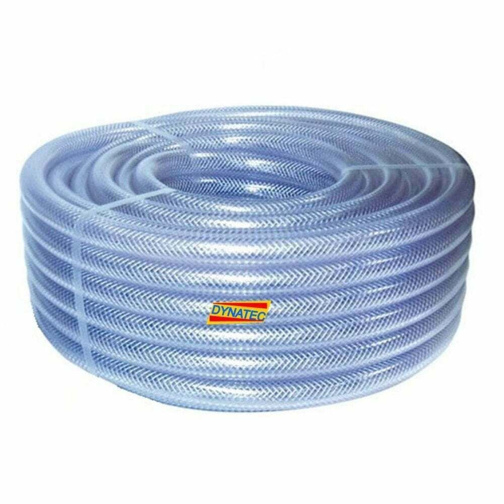 1/2 " Dump-hose Powerflush 13mm Powerflushing Clear Braided Water Compressor NEW