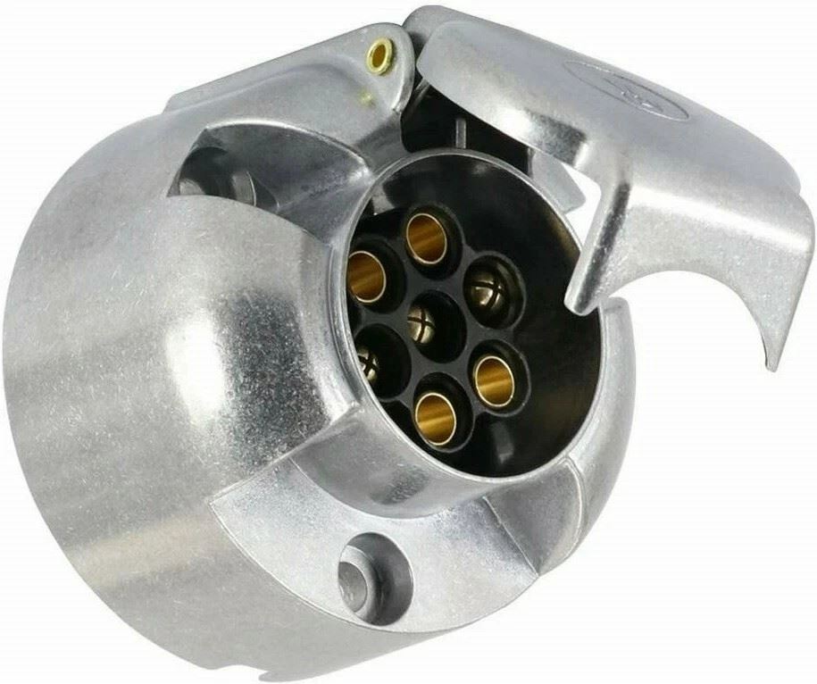12 V Type N 7 Pin Metal Plant Trailer / Caravan Towing Socket Motorhome 9001399