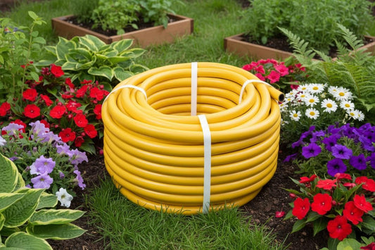 50M Garden Hose Yellow 1/2" Anti-Kink Heavy Duty Outdoor Watering Flexible Pipe 1402735 50x32
