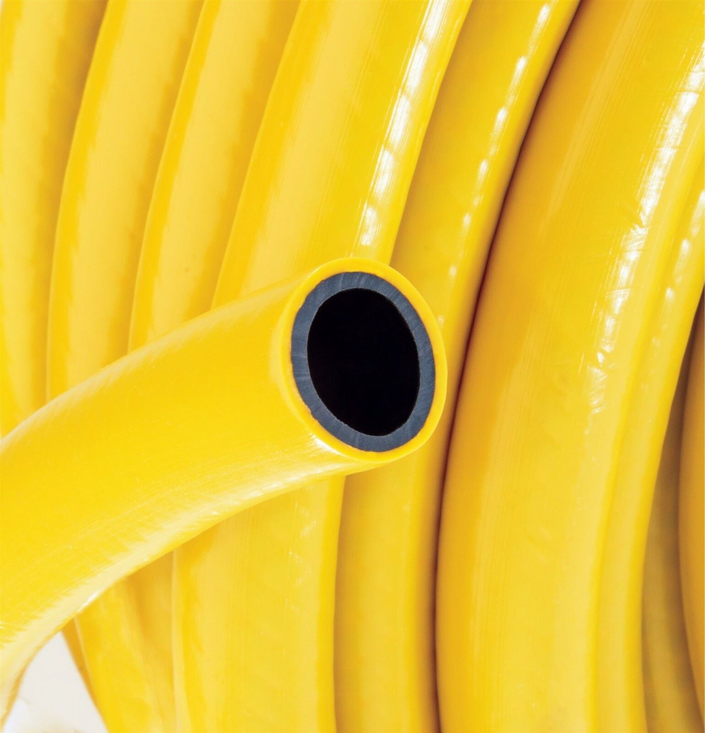 15m Anti Kink Garden Hose 13mm Yellow Reinforced Water Hose Pipe Heavy Duty