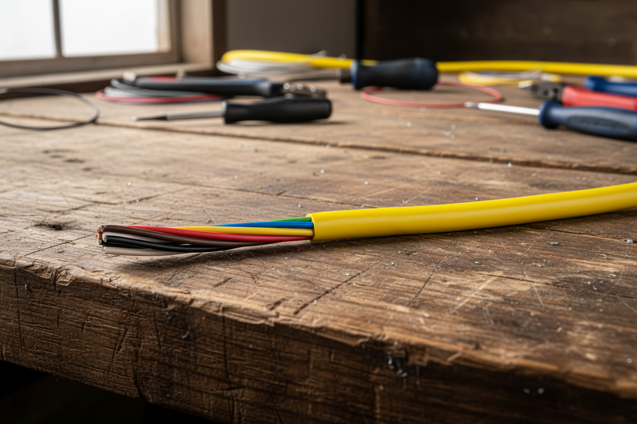 Caravan and Trailer Cable 12V 7 Core Wire Towing Lighting Cable (4 Metre)