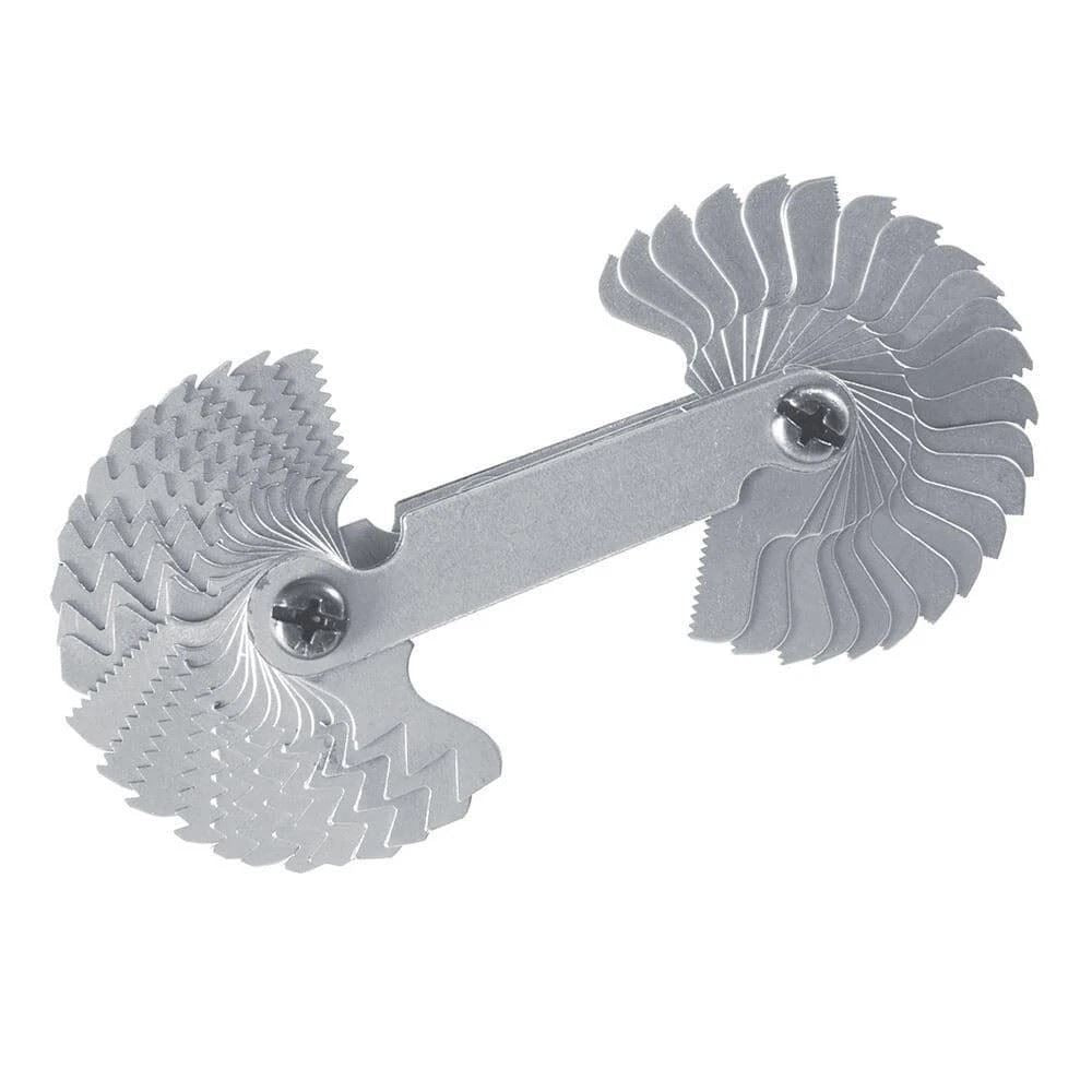 52 Blades Grip Thread Pitch Gauge Metric & Whitworth for Garage, Workshop, Home 1000274