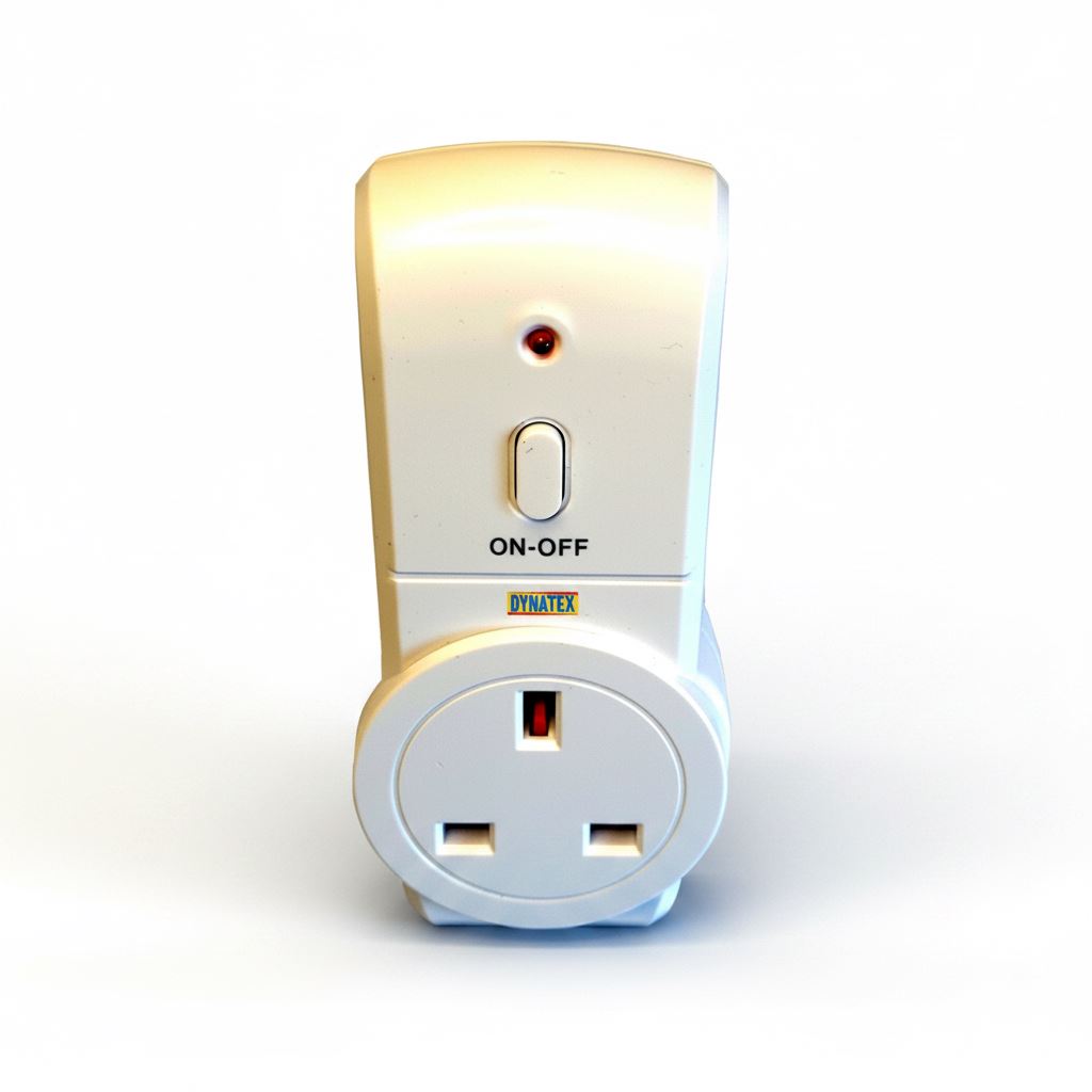 Wireless Remote Control Sockets 3 Electrical 3 Pin Plug 4 Programmable Channels