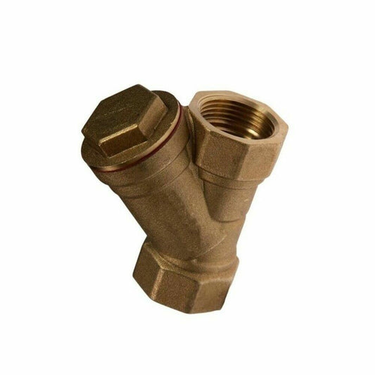 1 1/2 BSP Valve Y Strainer Pressure Washer Water Filter Brass Inline Diesel Fuel 1402086