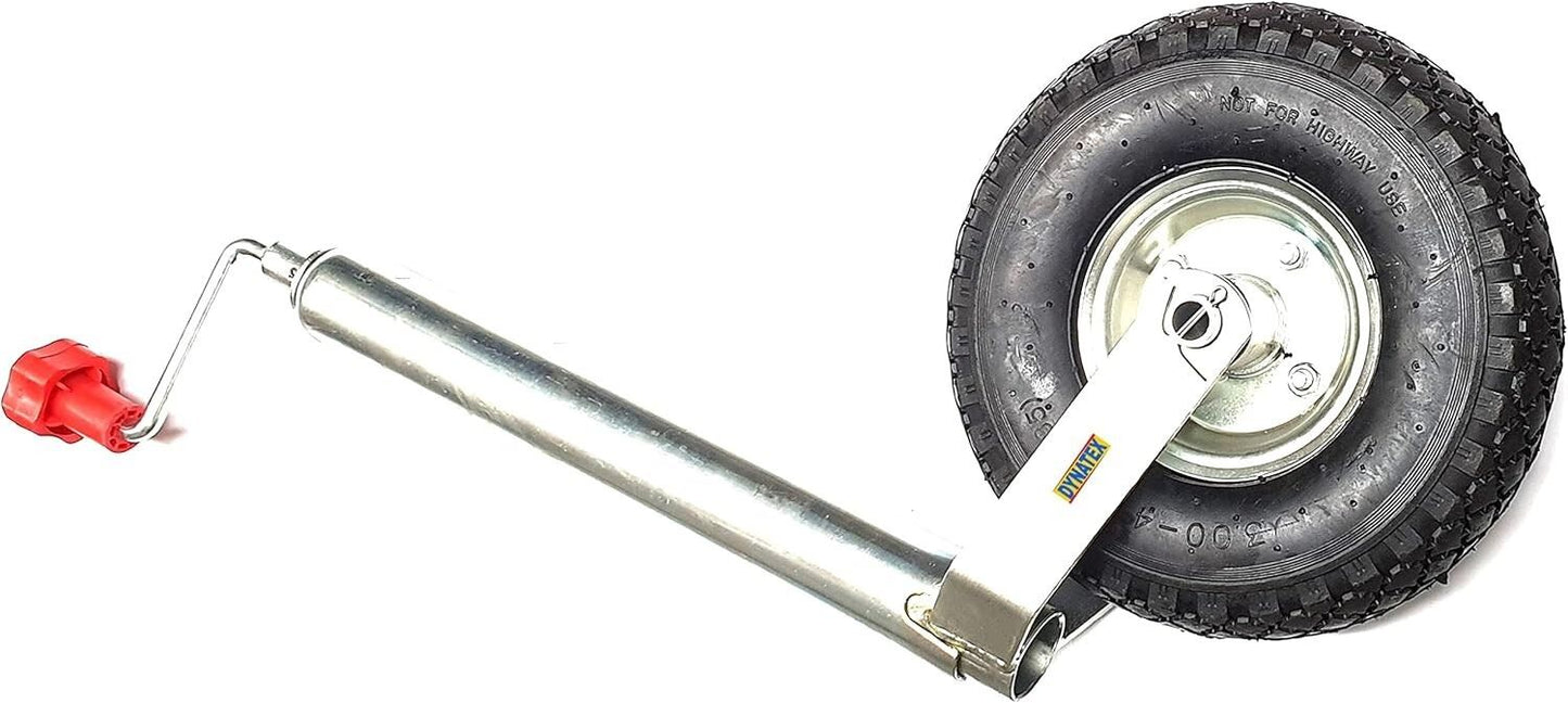 Jockey Wheel Smooth Leg Pneumatic Tyre For Caravan Trailer 20mm Bore Bradley Maypole DX/9001365
