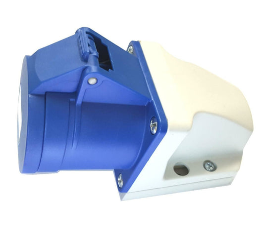 Wall Panel Mounted Panel Socket 16A 240V  16 Amp IP44 230 Volt  IP44 Down 3001728