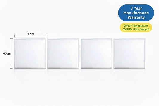 48W LED Cool White Backlit Ceiling Panel Light 4 Suspended Durable Office