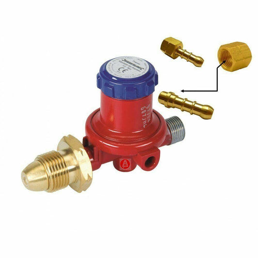 LPG Gas Hose Regulator Propane Bottle 0.5-4 Bar 6mm Tail Barbecue Heater 2001537  1x 00/65/66
