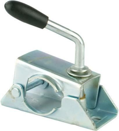 Jockey Wheel Bracket 34mm PD1 Handle Clamp Pressed Steel Fits Bradley Trailer 9001355