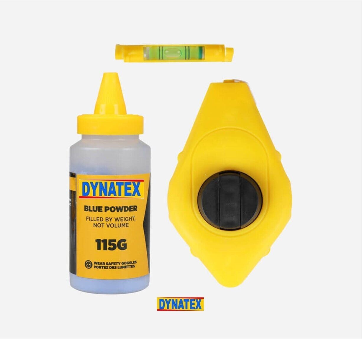 Chalk Line Reel 30m | 50g Blue Chalk | String Kit | Builders Spirit Level Set 1000377