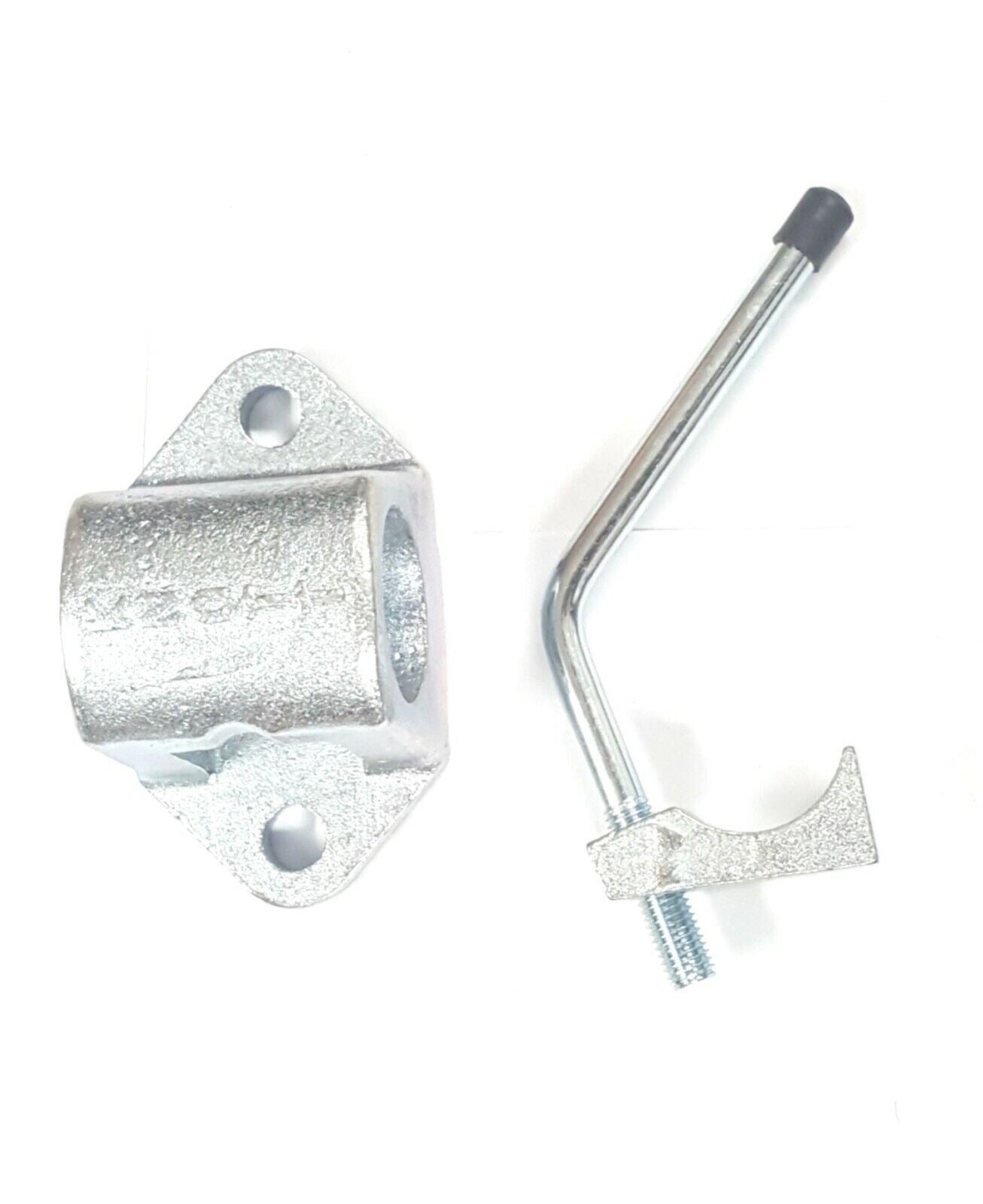 Trailer Jockey Wheel 43mm Bracket & Pad & Handle Lever Fits Bradley Ifor William 9001361