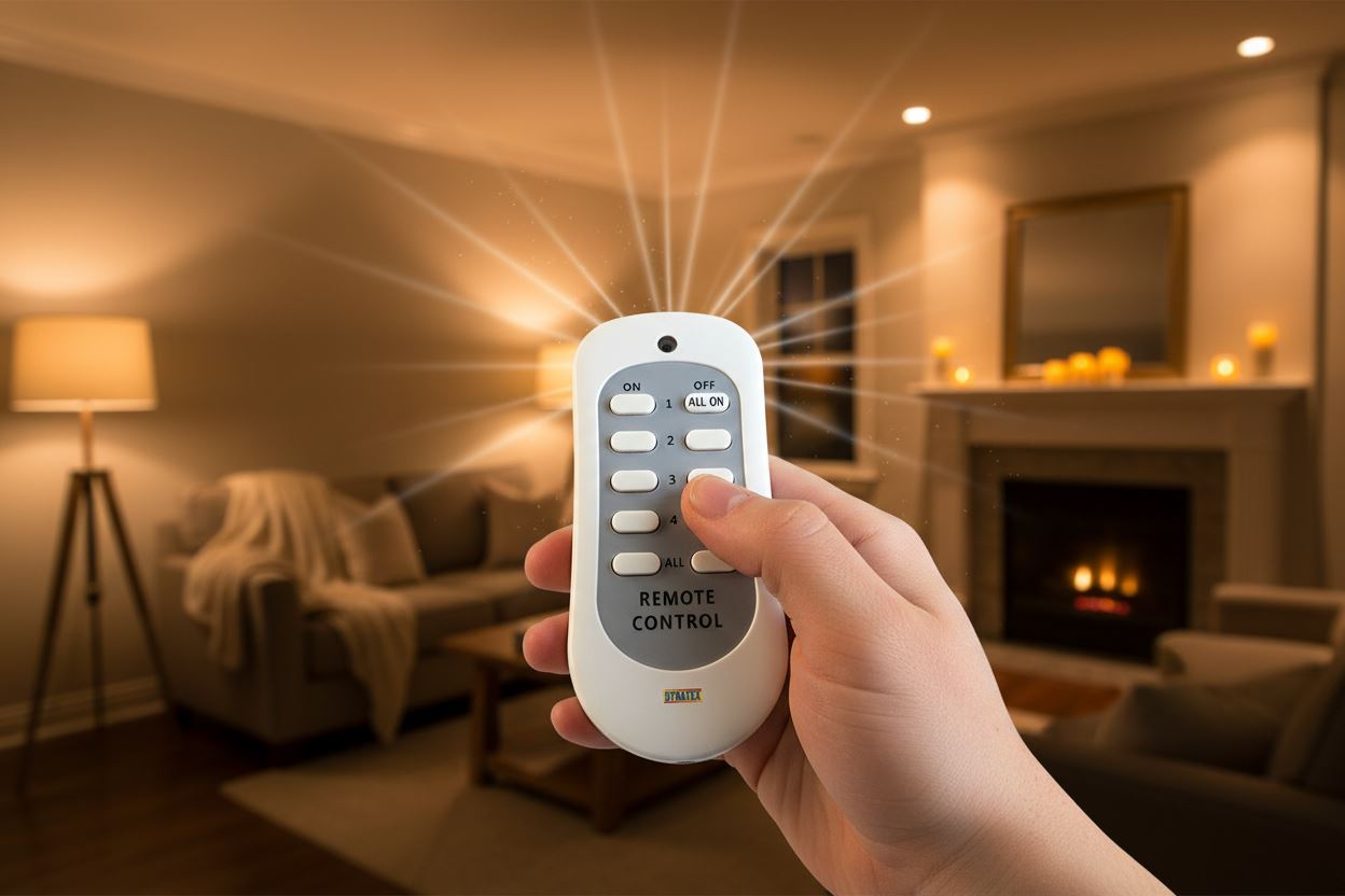 Wireless Remote Control Sockets 3 Electrical 3 Pin Plug 4 Programmable Channels