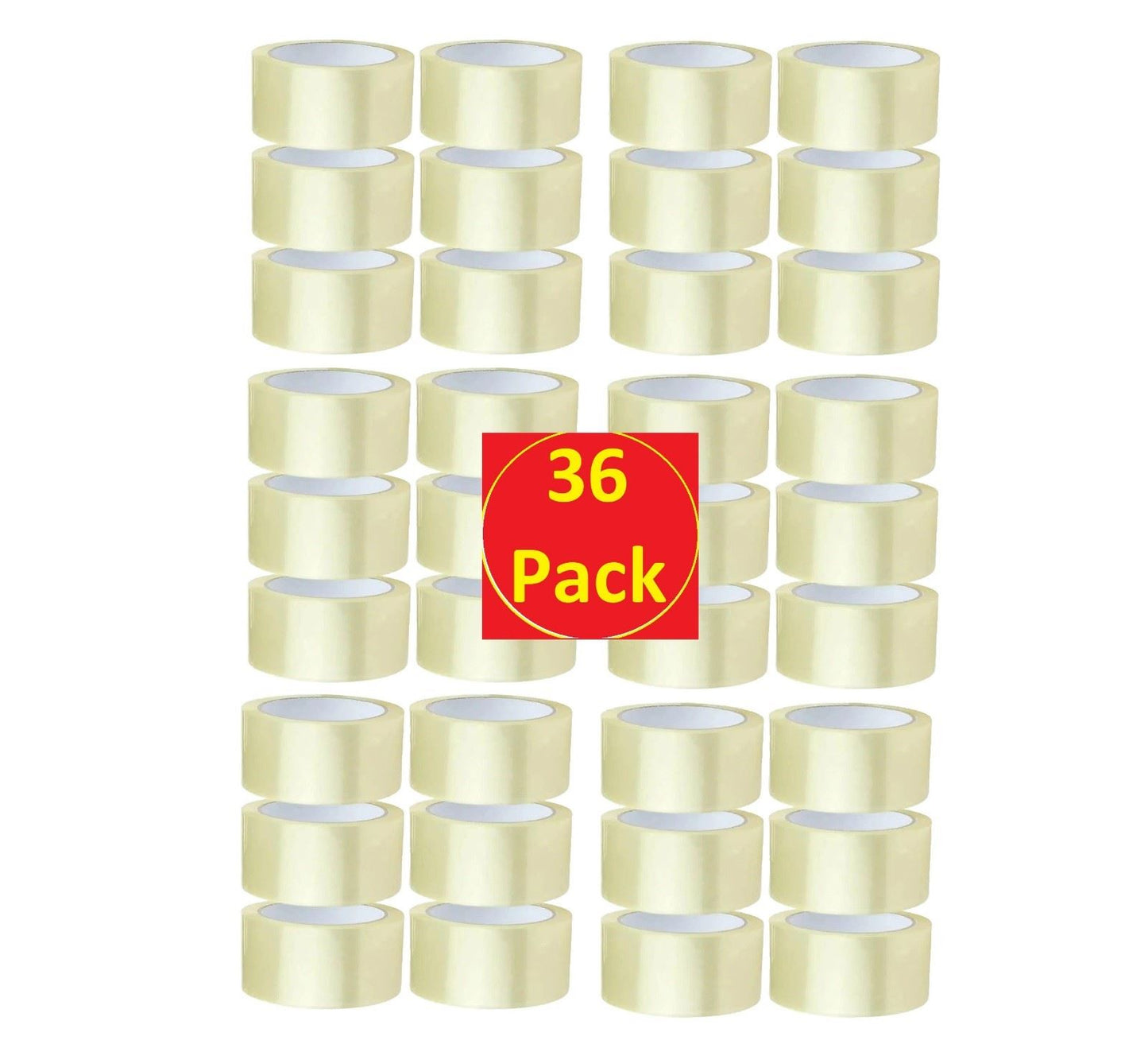 Parcel Tape Packing Strong 48MM X 40M 36 Box Sealing Sellotape Packaging Clear 9005095 36x91