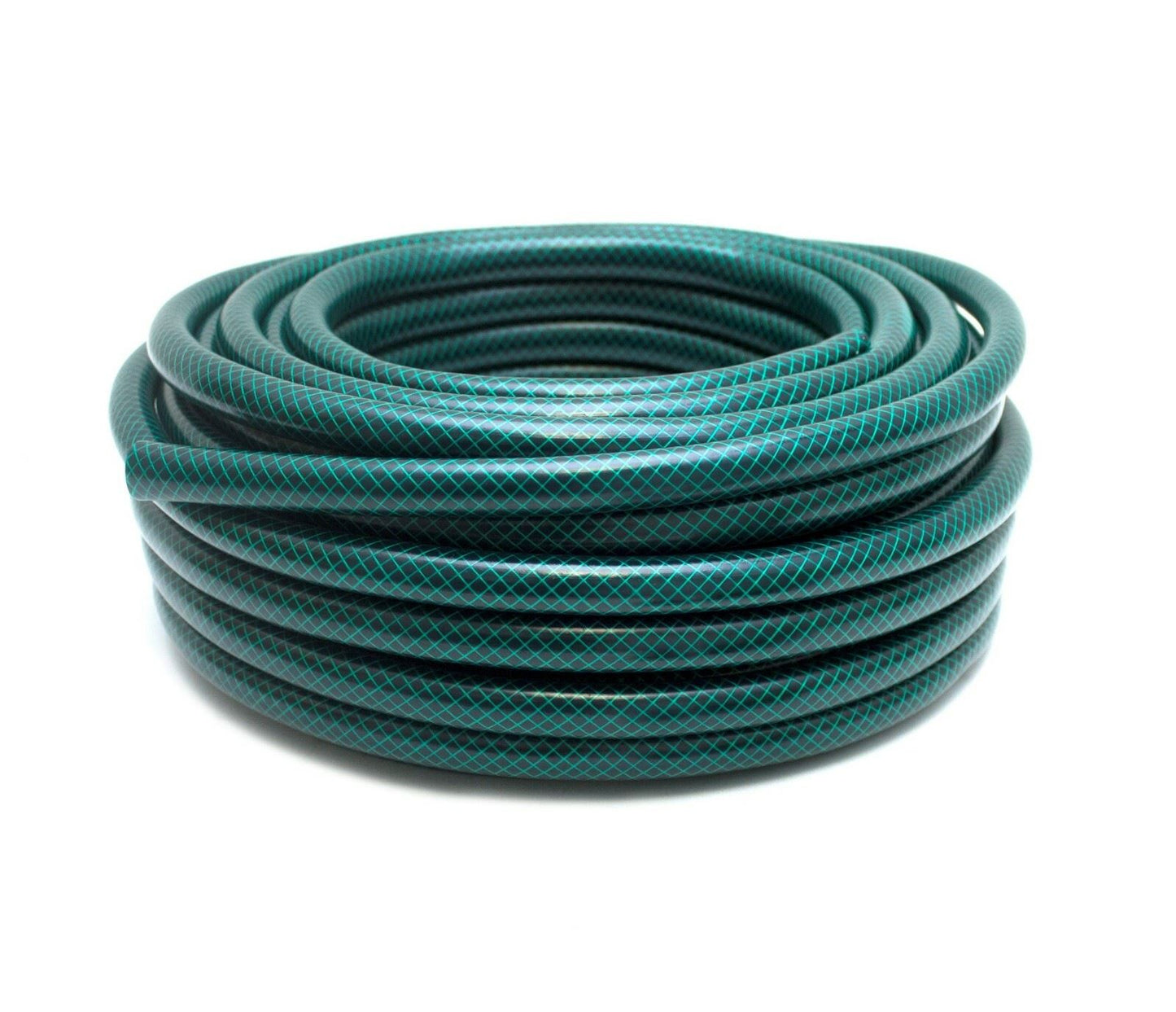 15m Garden Hose Pipe 13mm Reinforced Braided PVC Watering Hose Heavy Duty Green 1402740