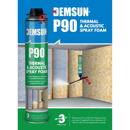 INSULATION & ACOUSTIC FOAM P90 THERMCOAT 850ML GAP FILLER 8003030