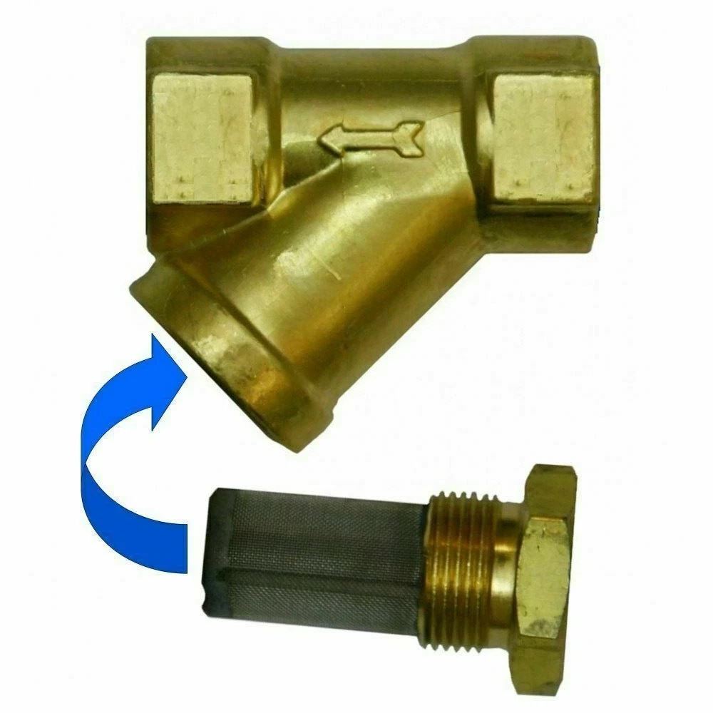 1 1/2 BSP Valve Y Strainer Pressure Washer Water Filter Brass Inline Diesel Fuel 1402086