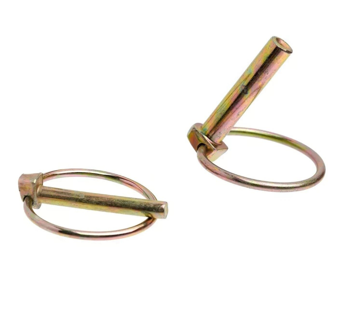 2 Lynch Pin 34.5mm x 11.0mm 40L Retaining Lock Pin Trailer D Clip Round Locking 90072102x166