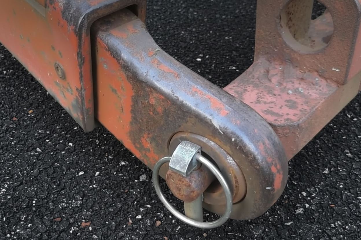 2 Lynch Pin 34.5mm x 11.0mm 40L Retaining Lock Pin Trailer D Clip Round Locking 90072102x166