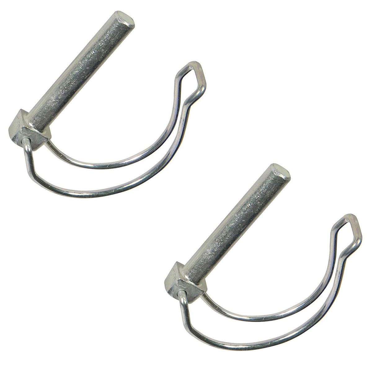 2 Linch Pin Pipe 60mm x 10mm x70L Retaining Lock Trailer D Clip Round Locking 9007211 =2x167