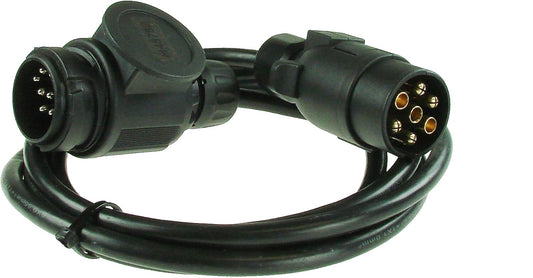 Converter Trailer Caravan Cable 3M - 7 To 8 Pin Conversion Lead (13 Pin Euro) 9001422
