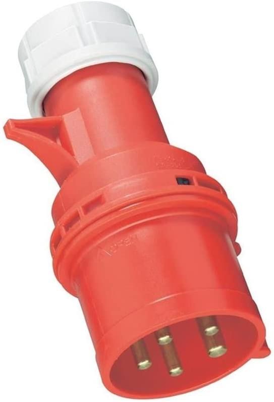 32A 5 Pin CEE Commando Plug 415V IP44 3 Phase Industrial Socket Connector 3001666