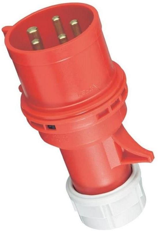 32A 5 Pin CEE Commando Plug 415V IP44 3 Phase Industrial Socket Connector 3001666