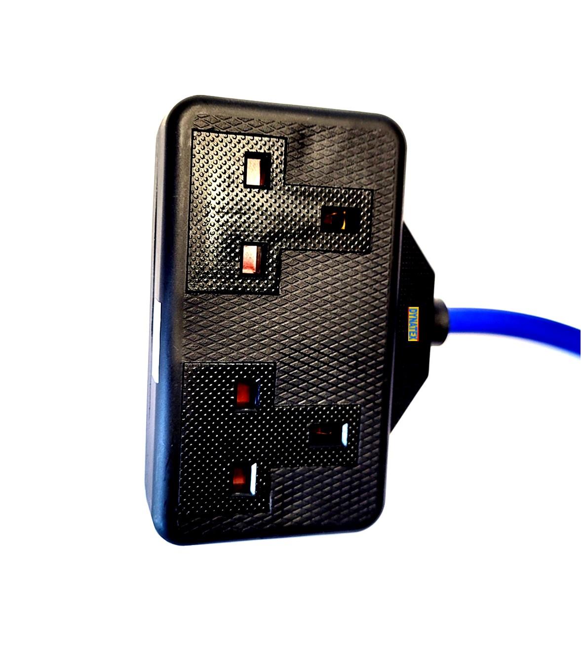16 Amp Generator Fly Lead Twin 13A Socket Mains Hook Up Caravan Cable 3001286 1x655/404/064