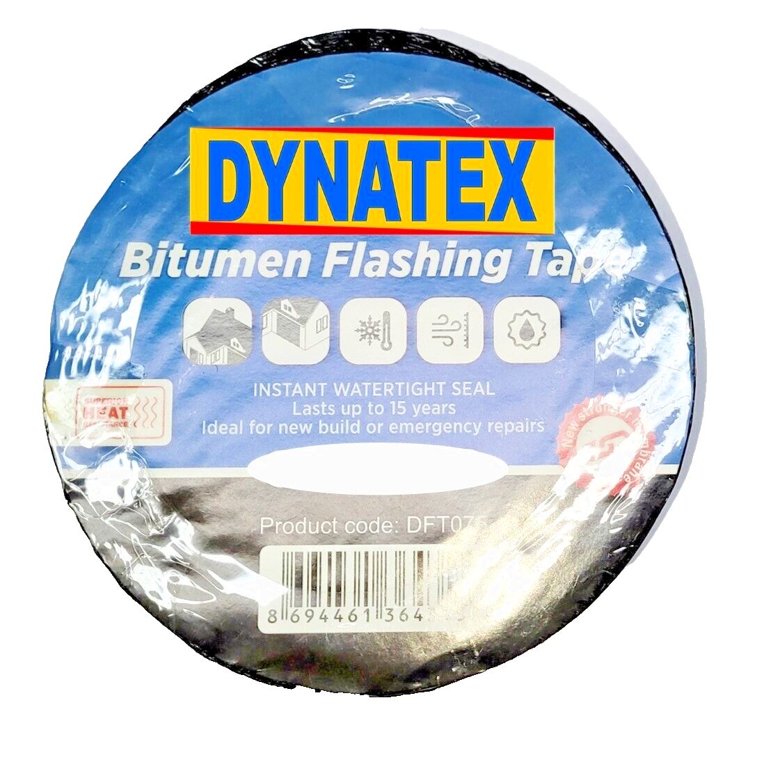 Self Adhesive Bitumen Flashband Roof Repair Tape Silver 75mm 10m 8003020