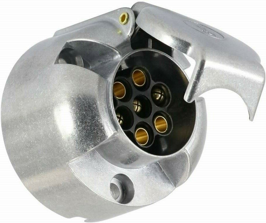 12 V Type N 7 Pin Metal Plant Trailer / Caravan Towing Socket Motorhome 9001399