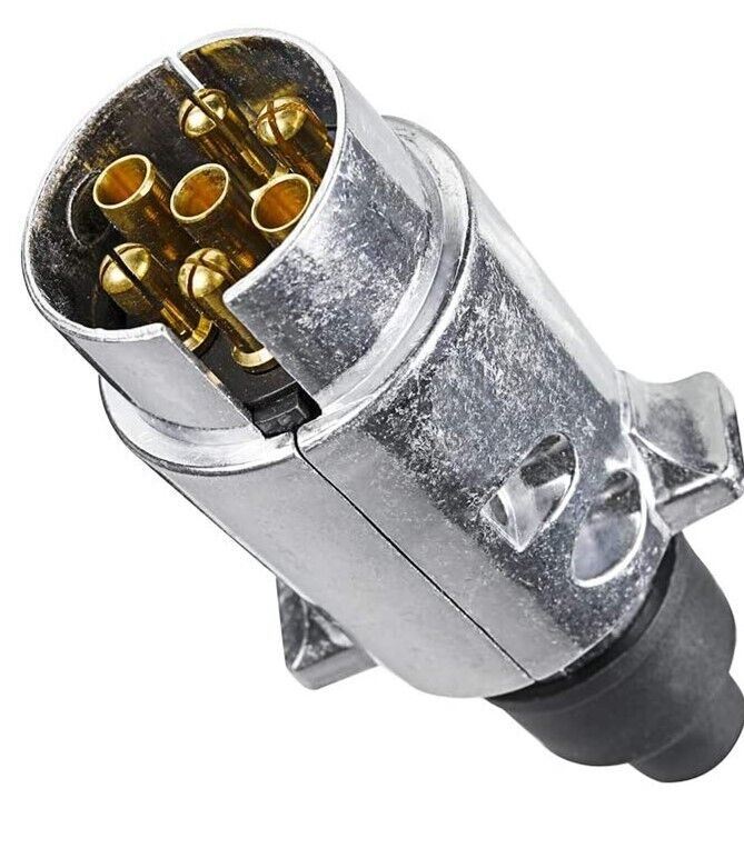 Caravan Trailer Plug 7 PIn Metal 12 V Type N Towing Mount For Vehicle Light 9001397