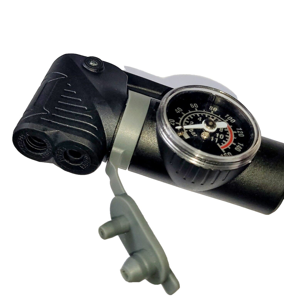 Mini Bike Pump 160 PSI Pressure Gauge Alloy Presta Schrader Valve Bicycle 1000286
