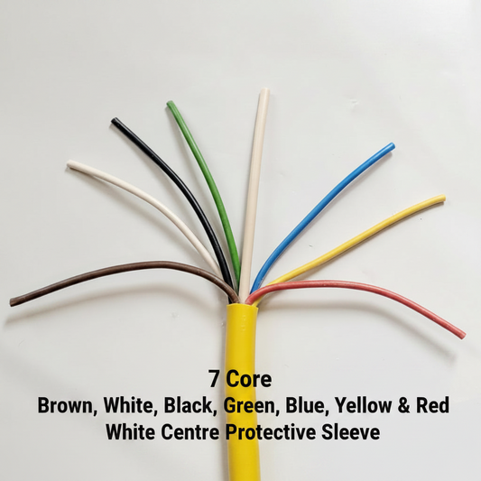 Caravan and Trailer Cable 12V 7 Core Wire Towing Lighting Cable (4 Metre)