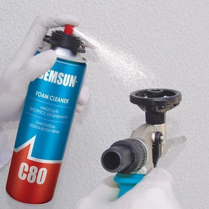 Thermcoat Insulation Spray Foam 6 Cans, Cleaner & Applicator Gun Sound Proofing