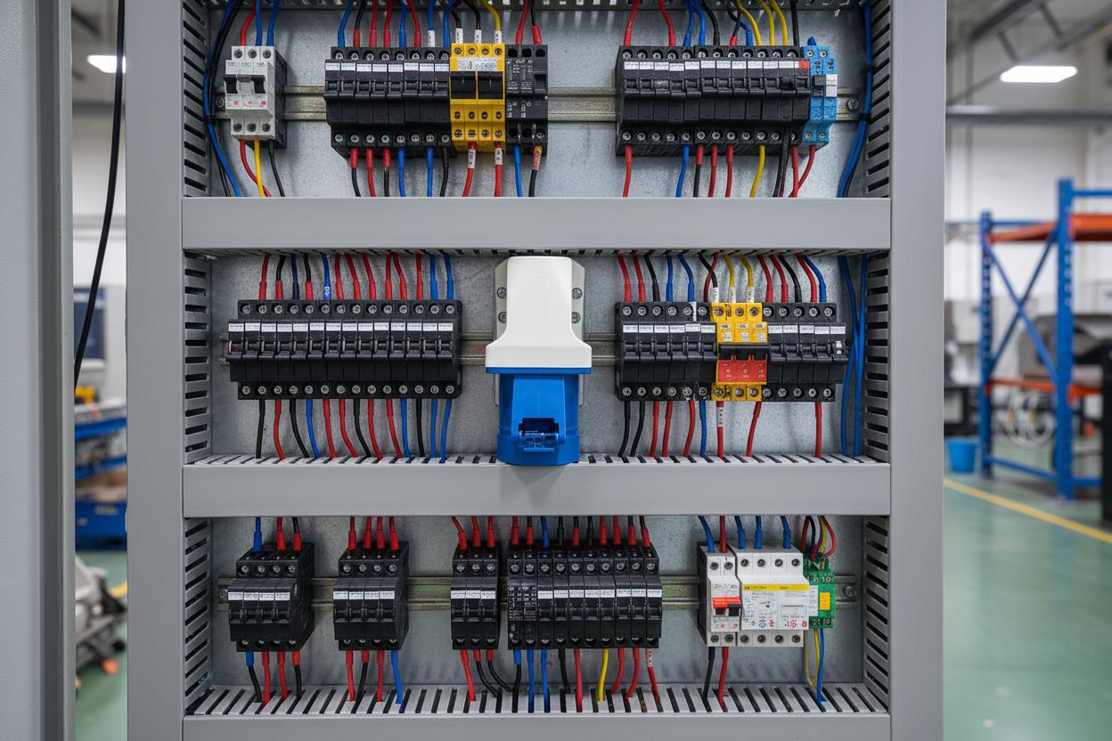Wall Panel Mounted Panel Socket 32A 240V 32 Amp IP44 PCE 240 Volt 3001730