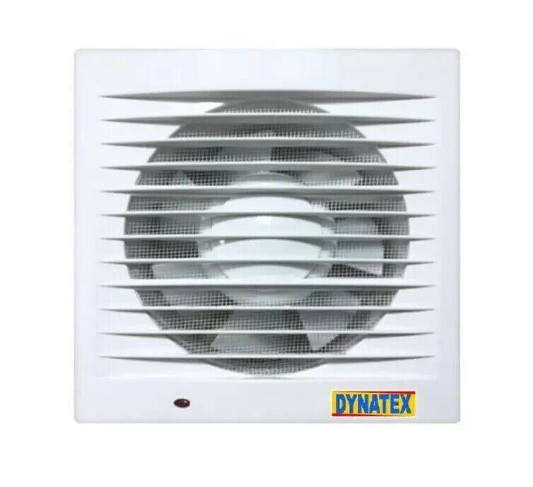 Extractor Fan Timer 100mm 4" Led Bathroom Kitchen Toilet White Insect Proof Net 1501460