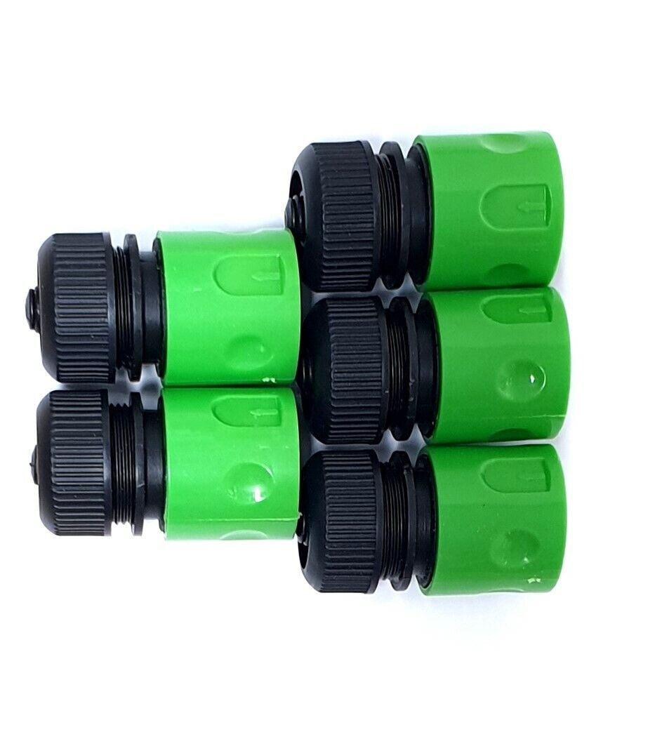 1/2" Water Stop Hose Connectors 5 Quick Lock Garden Hose Pipe Fittings 1402693 5X92