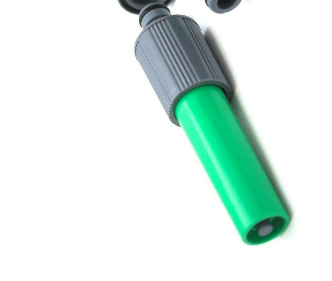 Garden Hose Connector Set Spray Gun Tap Nozzle Water & Flow 4PC 4 Piece Kit DIY 1402718