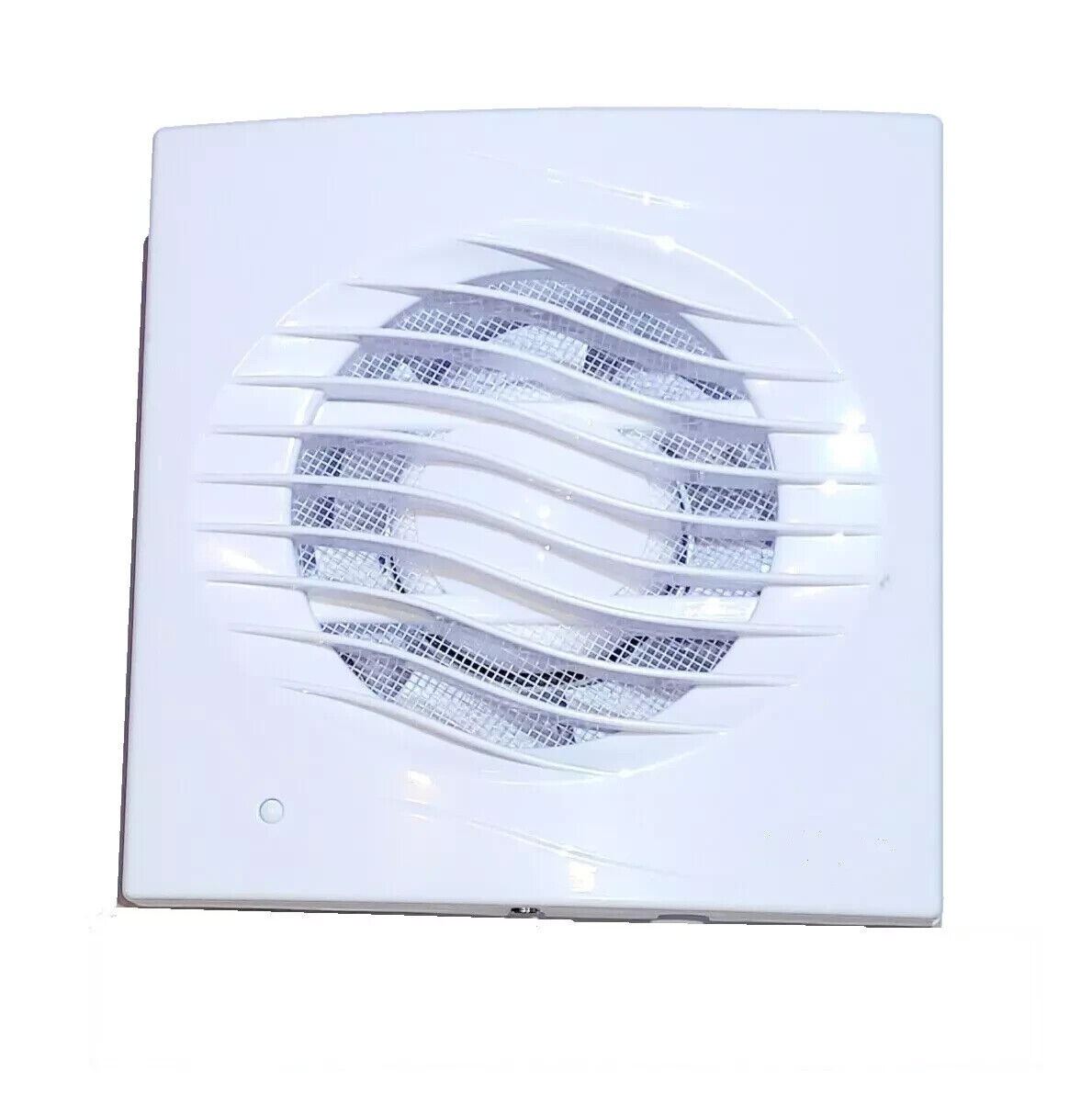 Extractor Fan Timer 100mm 4" Led Bathroom Kitchen Toilet White Insect Proof Net 1501460