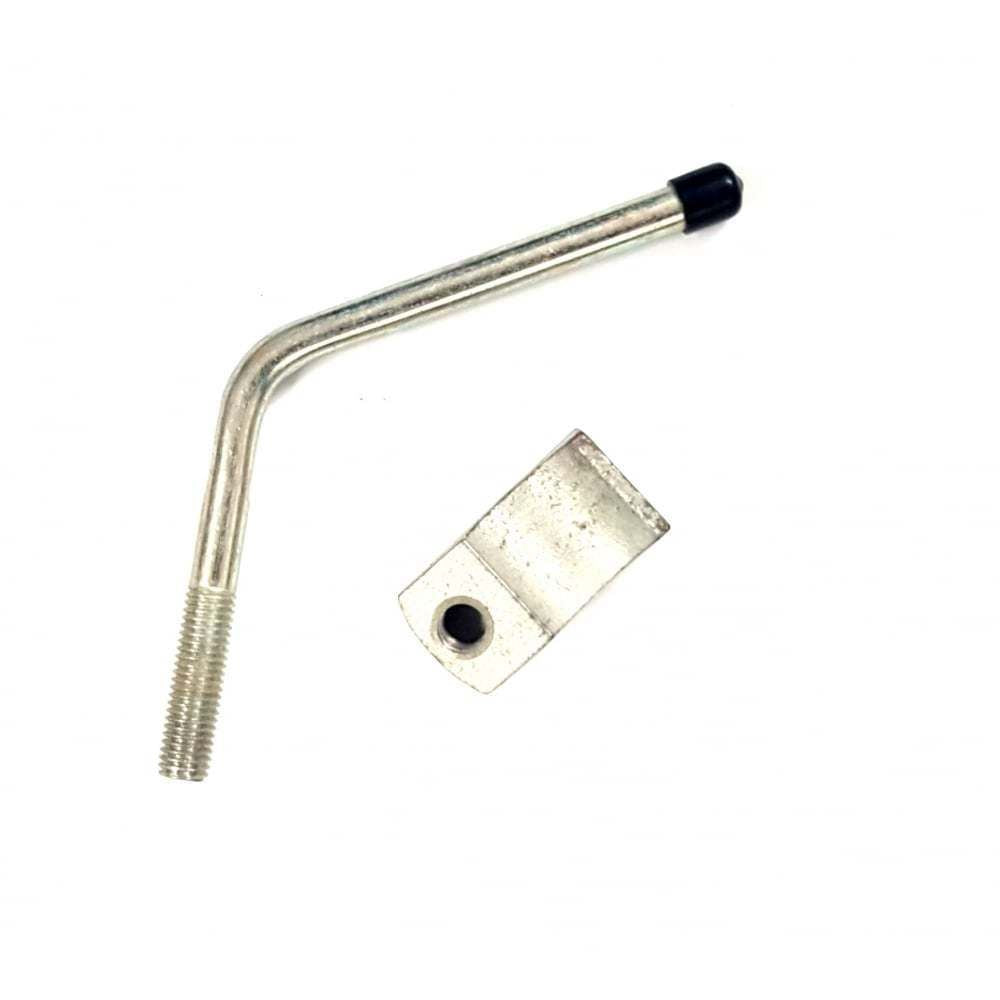 Trailer Jockey Wheel 43mm Bracket & Pad & Handle Lever Fits Bradley Ifor William 9001361