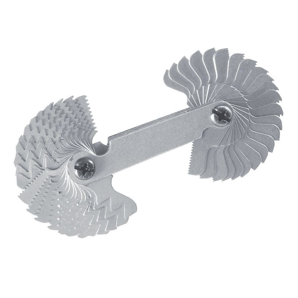 52 Blades Grip Thread Pitch Gauge Metric & Whitworth for Garage, Workshop, Home 1000274
