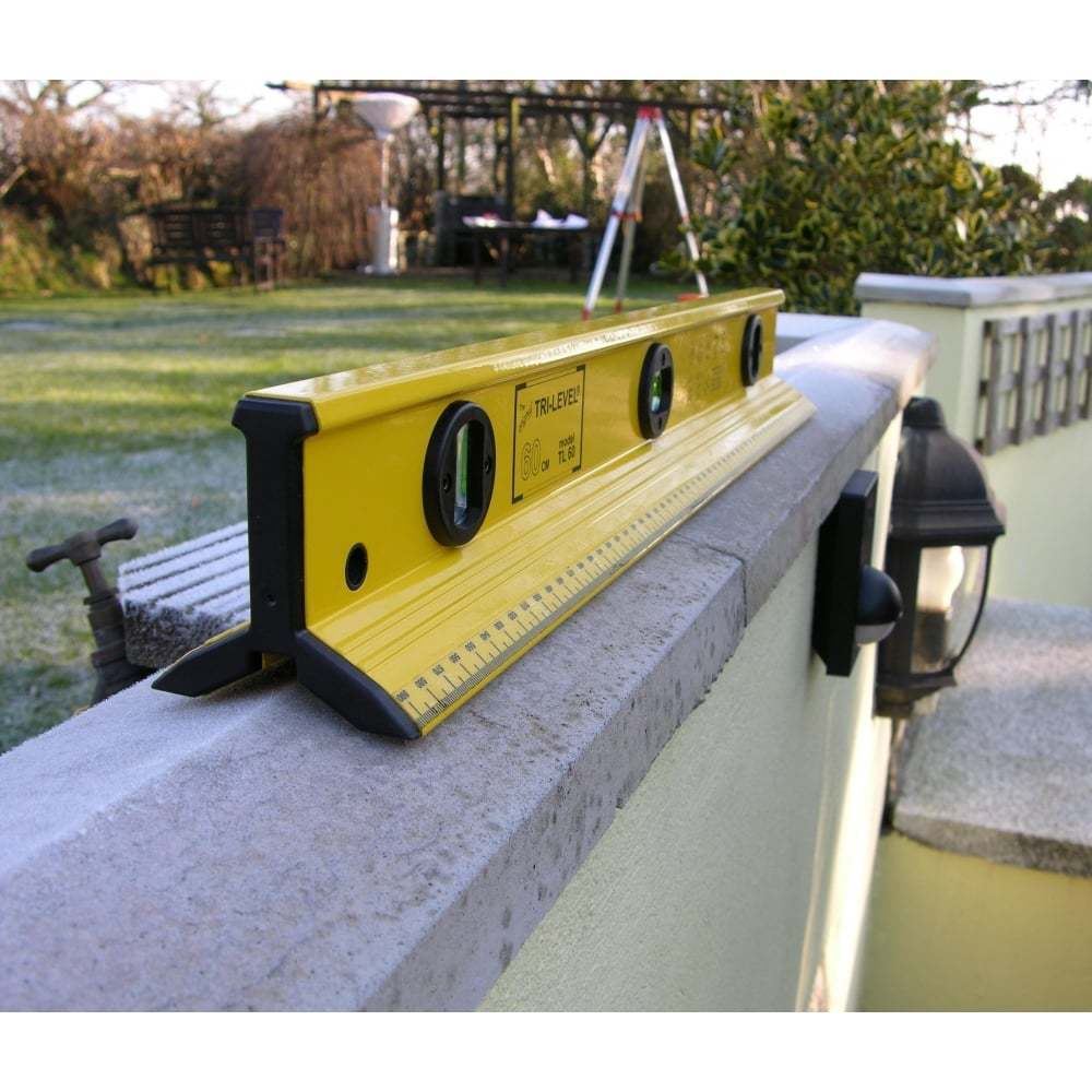 Vitrex Spirit Level 600mm 2ft Tri Beam 3 Vial Aluminium Coping Stone Builders Ruler TRI600 (60CM)